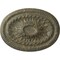 Ekena Millwork Saverne Ceiling Medallion, Hand-Painted Witch Hazel Crackle, 18 1/2"W x 13 1/2"H x 1 7/8"P CM18SAWHC - alternate 1
